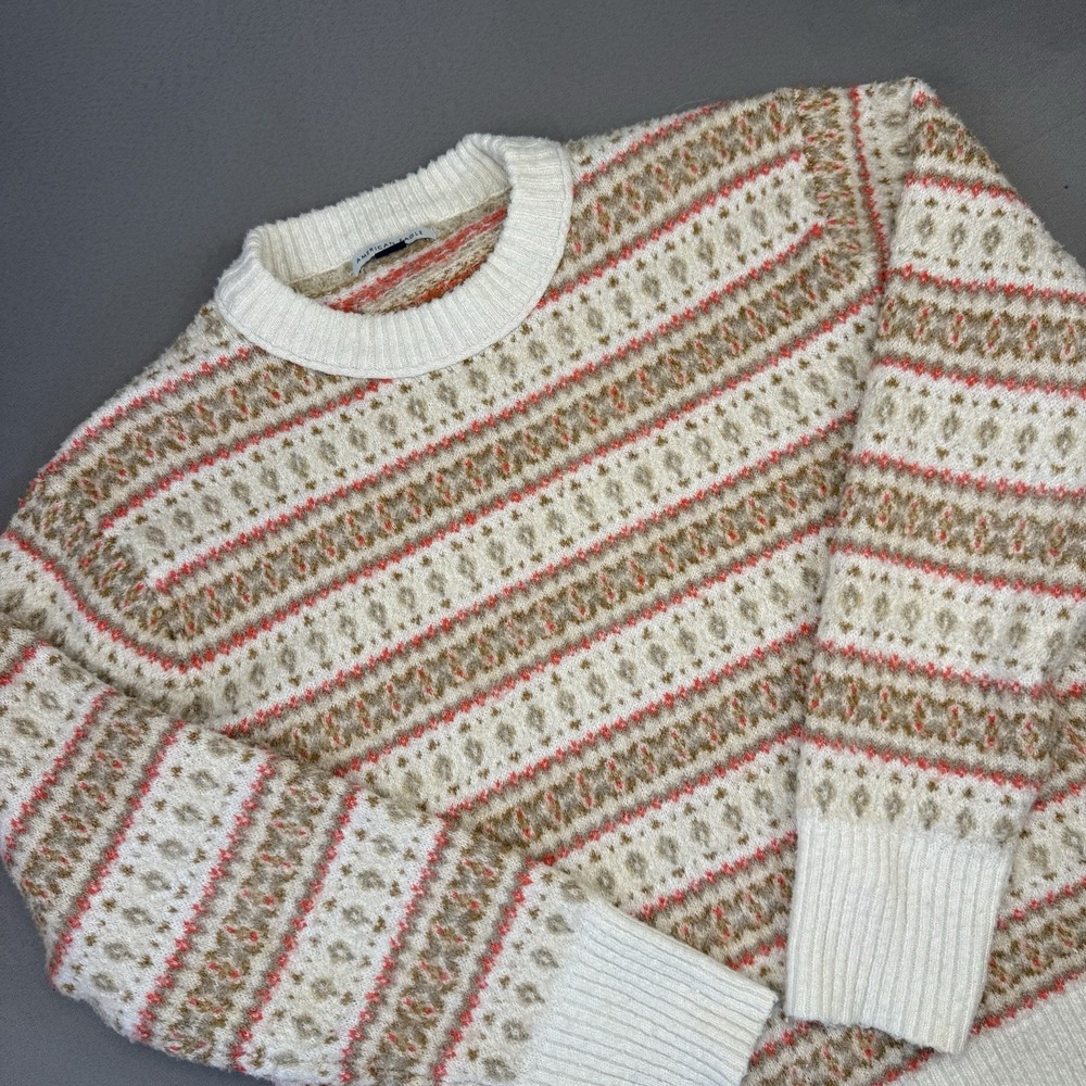 American Eagle Patterned Crewneck Sweater Size XS (M) Oversized Soft